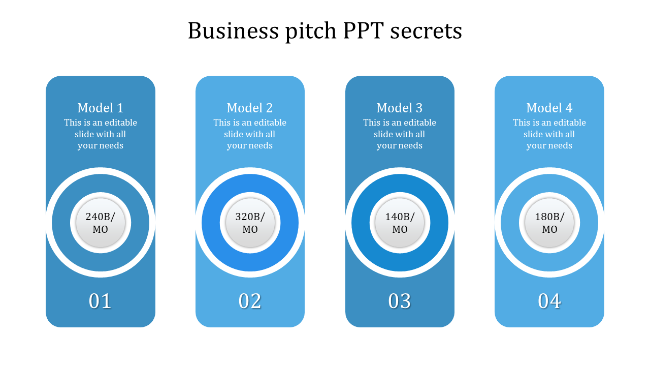 business pitch ppt-blue
